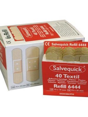 Salvequick textiel pleisters 6444 (navulling)